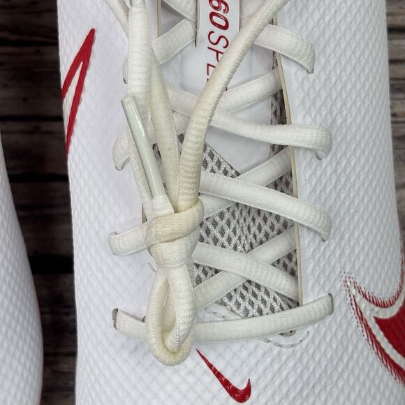 Mens Size 12.5 Nike Vapor Edge Speed 360 White/Red Football Cleats CD0082-102 main image 12